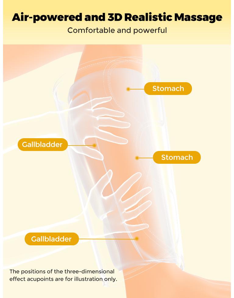 CINCOM Wireless Leg Massager with Heating, Calf Airbags, Multiple Modes, and Intensity Levels for Optimal Relaxation – A Thoughtful Gift for Any Occasion