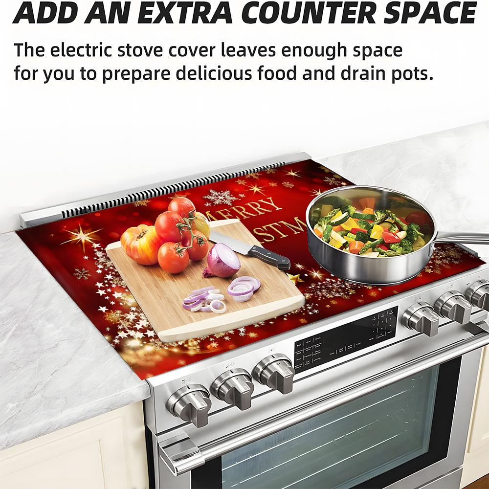 Easter Soft Magnetic Stove Panel Protector Pad, Rabbit Egg Wood Grain Design, Scratch Resistant, Easy Clean, Multi-Purpose Kitchen Cover