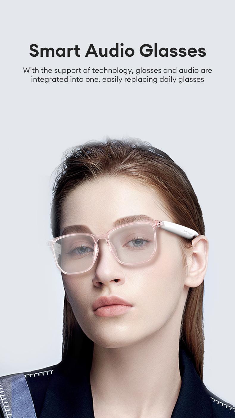 MGALL C8Pro AI Smart Glasses Wireless Headphone Smart Glasses For Listening To Music & Calling, Support 169 Languages Bluetooth Translation Audio & Video Call Translation Glasses for Women & Men