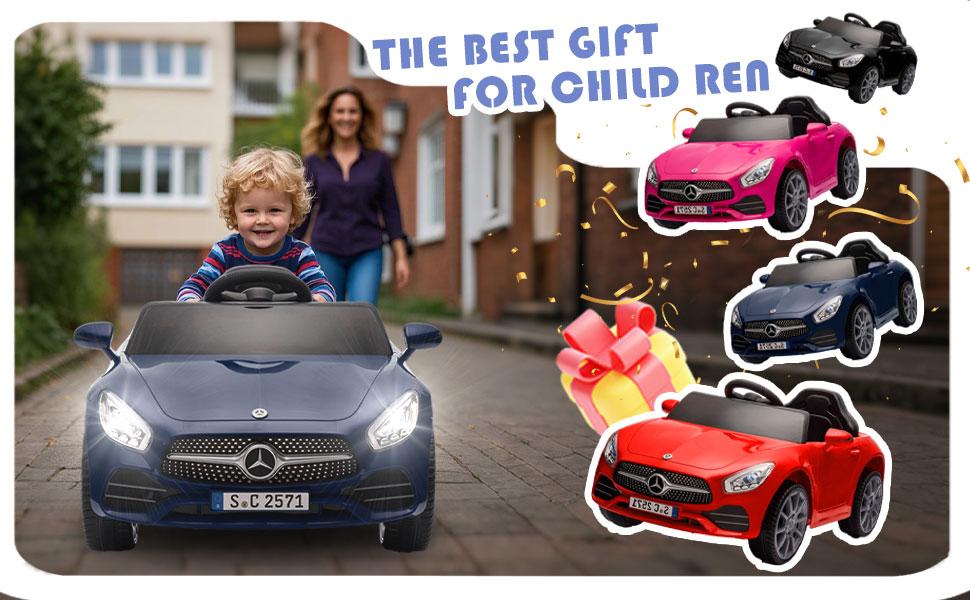 Licensed Mercedes-Benz CLS 350,12V Kids Ride On Electric Car w/Parents Control,2WD,Four-Wheel Suspension Kids Ride On toy, Music, Bluetooth, Headlights, Slow Start, Adjustable Speed For Kids Aged 2-4.