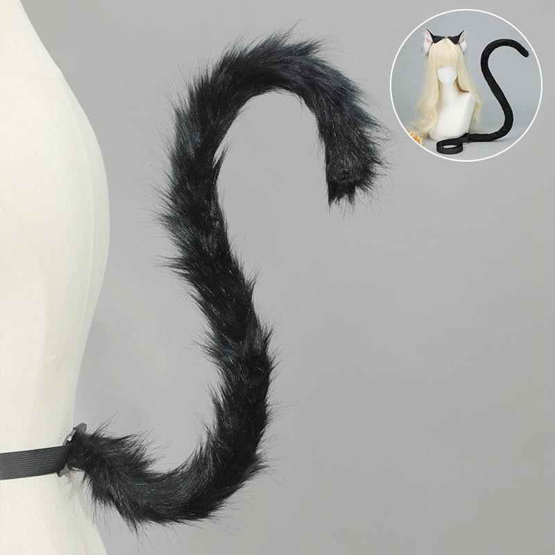 Realistic Cat Ear Headband  Tail Set  Handmade Plush Cosplay Kit for Anime Conventions  Halloween  Furry Costumes