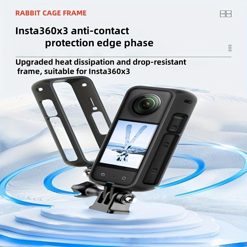 Insta360 One X3 Frame Panoramic Action Camera Cage Protective Case, Durable Design for Secure Protection & Lens Safety, Panoramic Compatibility, Action Camera Accessories