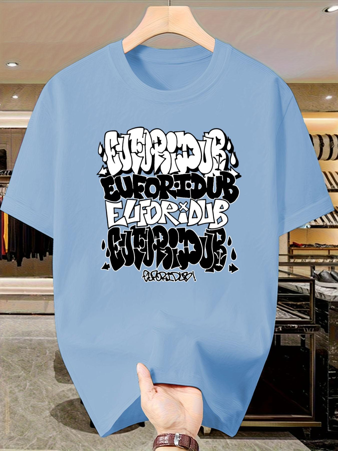 Graffiti T-Shirt Alert! Wild Style Print, Essential Streetwear Top, Short Sleeve Slim-Fit Casual Tee, Perfect for Urban Fashion