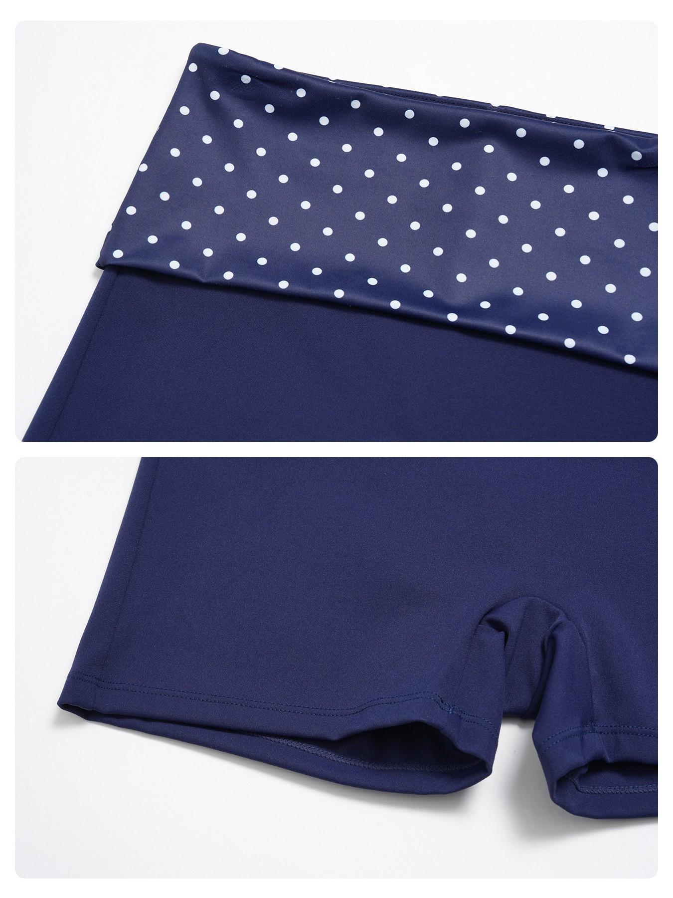 New Polka Dot Yoga Set, Halter Neck Strappy Fake Two-Piece Sports Quick-Dry Running Fitness Set, Comfortable and Stylish Athleisure Workout Set, Summer Fitness Outfit