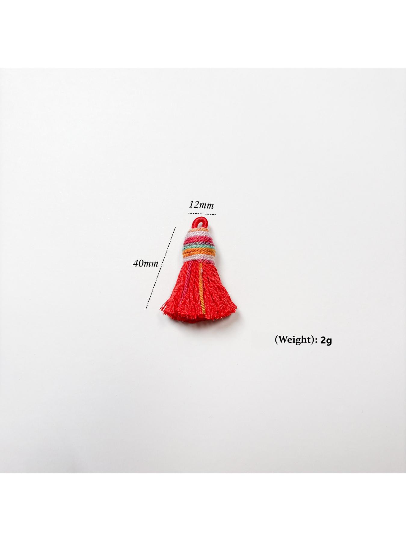 Starry Sky Gradient Tibetan Style Cotton Thread Tassel Pendant/Accessory/Bracelet DIY Semi-finished Jewelry Making Accessories Charms