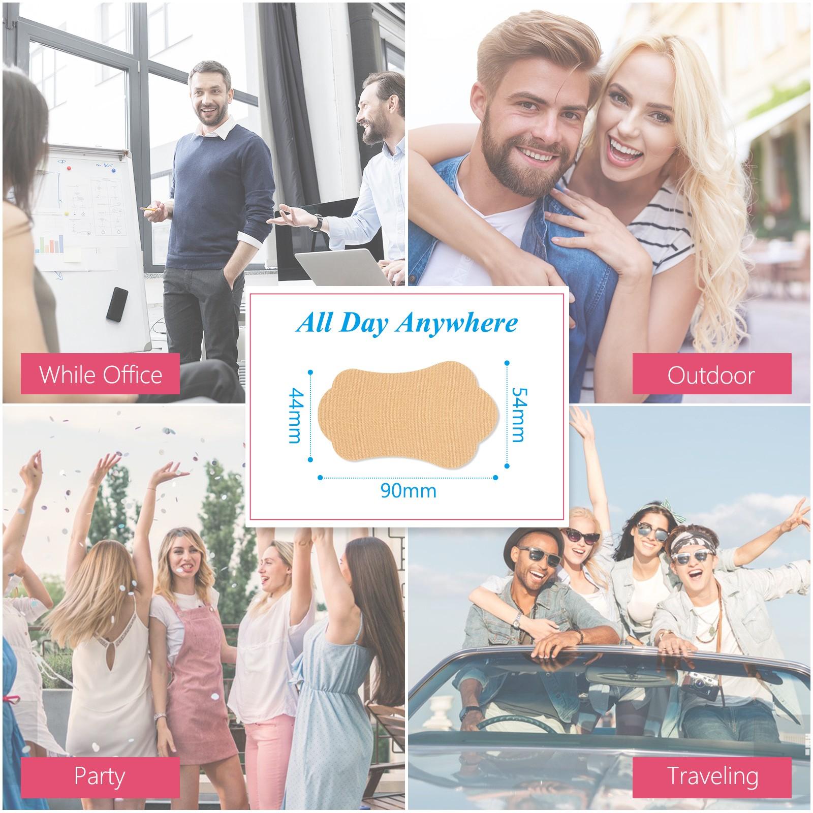 Sefudun Underarm Sweat Patches 28pcs, Soft Skin-Friendly, Gentle Leak-Proof, Lightweight Breathable, Summer Use, No Damage to Clothes