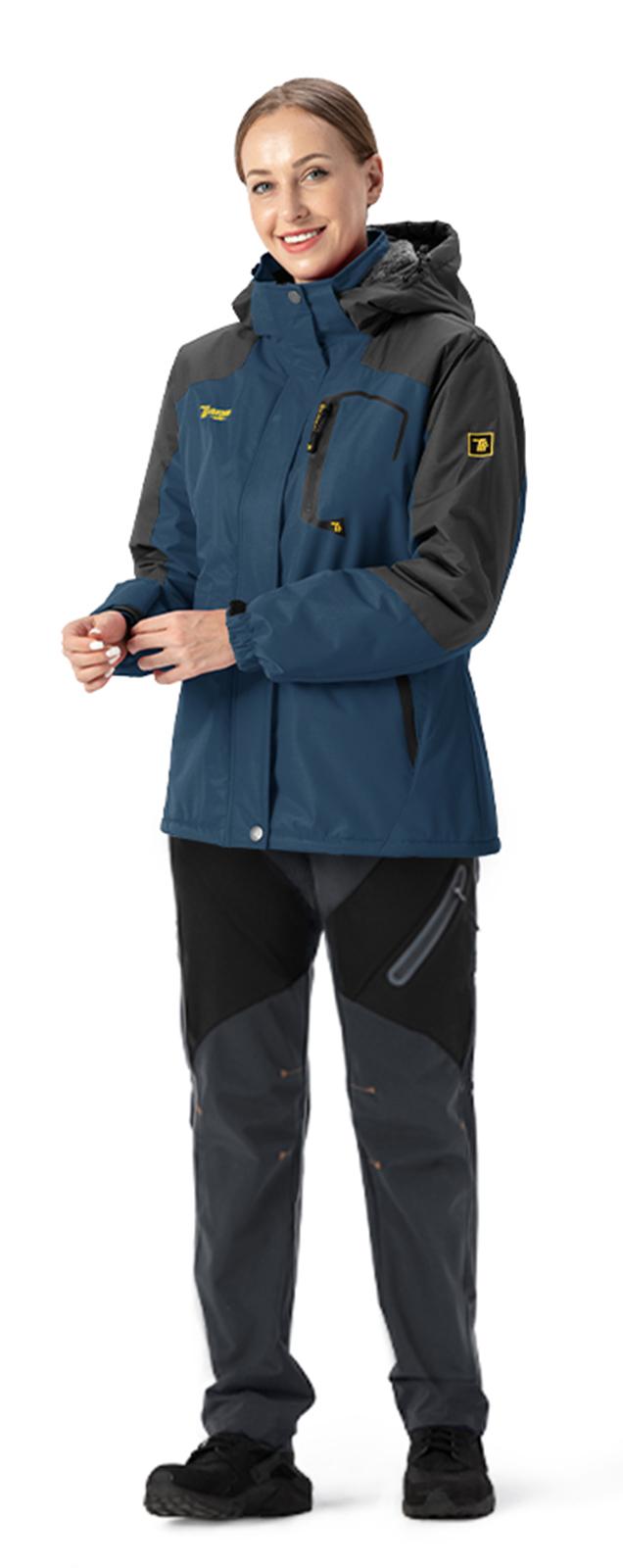 YSENTO Women's Snow Pants Waterproof Insulated Fleece Thermal Ski Hiking Snowboard Pants Breathable Material Jogger High Waisted Joggers