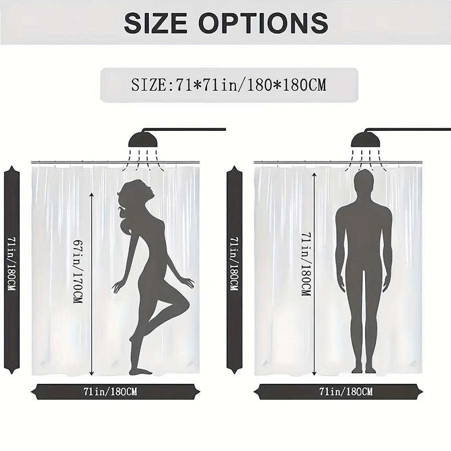 1/4pcs Abstract Pattern Bathroom Decor Set, 4 Countsset Including 1 Shower Curtain & 1 Bathroom Rug & 1 Toilet U-shape Mat & 1 Toilet Lid Cover Pad, Bathroom Restroom Decor Supplies, Home Goods, Shower Curtain Sets