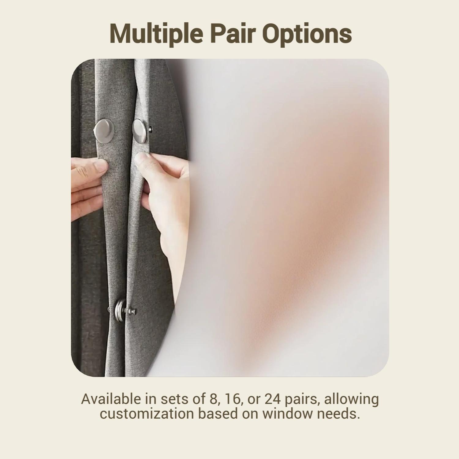 8/16/24 Pairs Magnetic Window Coverings Clips, Two-Way Magnetic Closure Window Coverings Magnets Reduce Light Infiltration Ensure Curtain Stays Closed for Home Office Bedroom Window Drapes 8/16/24 Pairs Magnetic Window Coverings Clips, Two-Way Magnetic Closure Window Coverings Magnets Reduce Light Infiltration Ensure Curtain Stays Closed for Home Office Bedroom Window Drapes