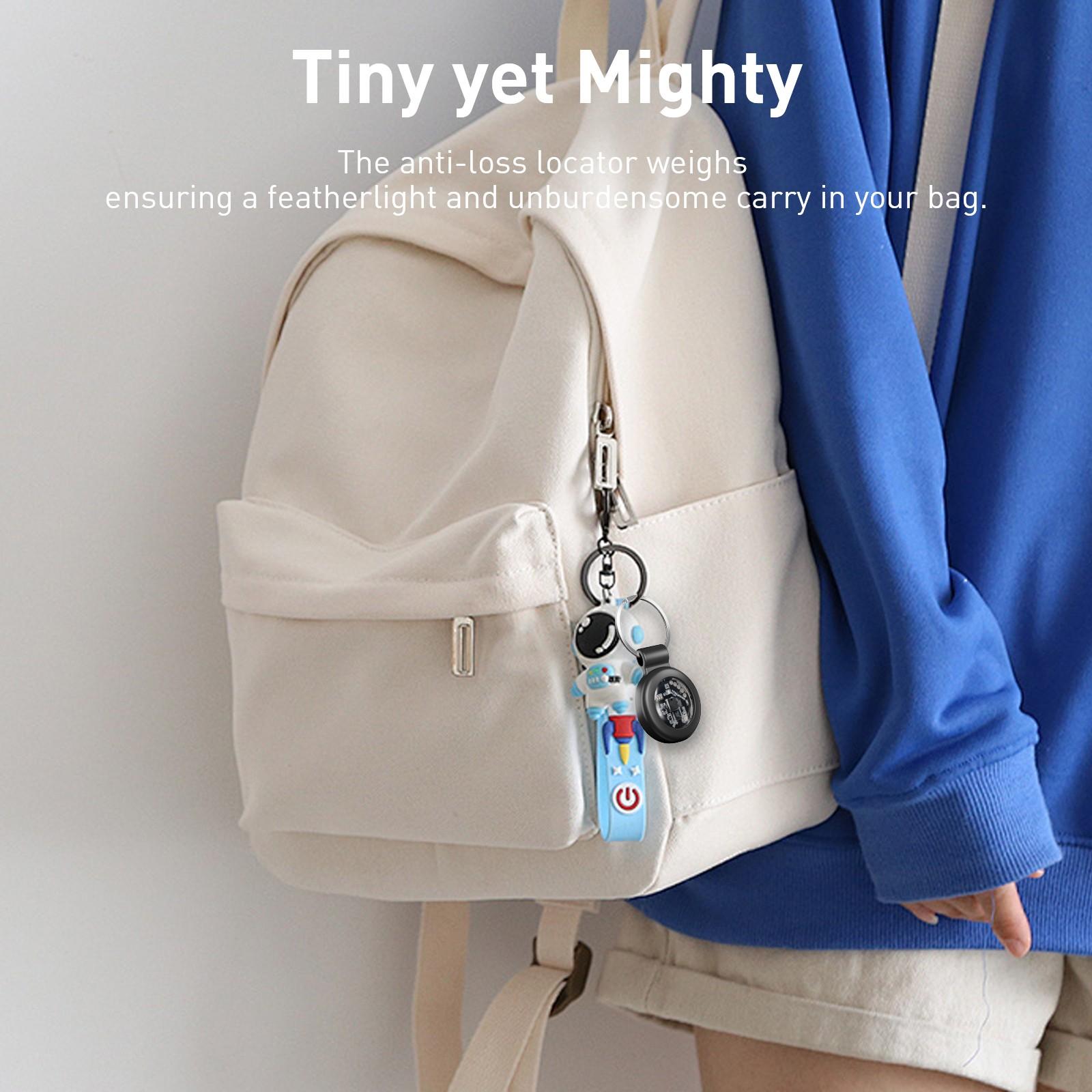 1pcs Transparent Vehicle Tracker with High-Quality Keychain Case, Global Tracking, Supports Apple Find My iOS System, Suitable for Cars Bikes Pets Luggage