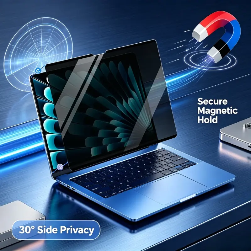 15.6" 16:9 345mm*194mm Anti-peep magnetic laptop screen protector Computer Privacy Cover side viewer can not see your display