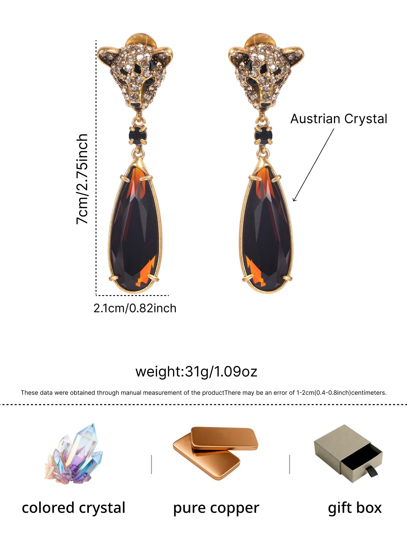 1 pair of vintage elegant amber drip earrings, suitable for daily wear, vacation dates, and other occasions, and also a surprising and exquisite small gift.