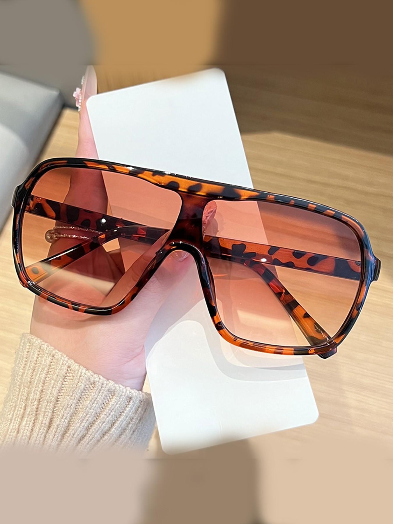 Square Frame Men's Sunglasses, Outdoor Sports Protective Glasses, Women's Cycling Sunglasses, All Seasons Casual Style