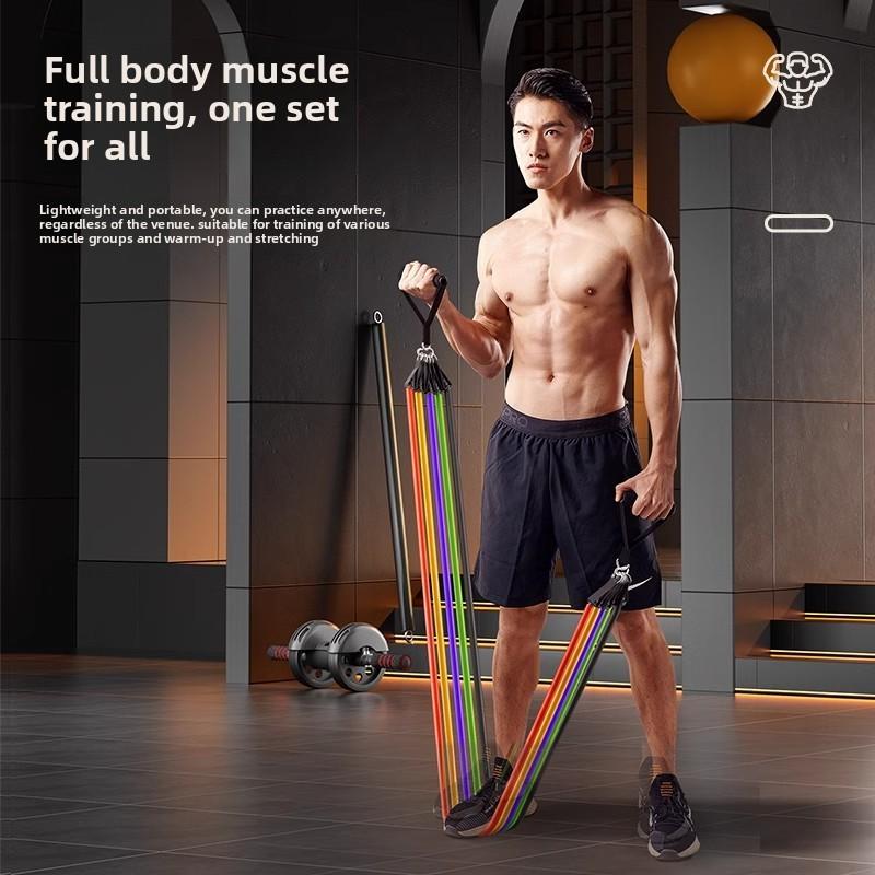 Tension rope Fitness men's elastic belt Strength training Tension belt Resistance belt Exercise chest equipment Home elastic rope Heavy Duty Band Set