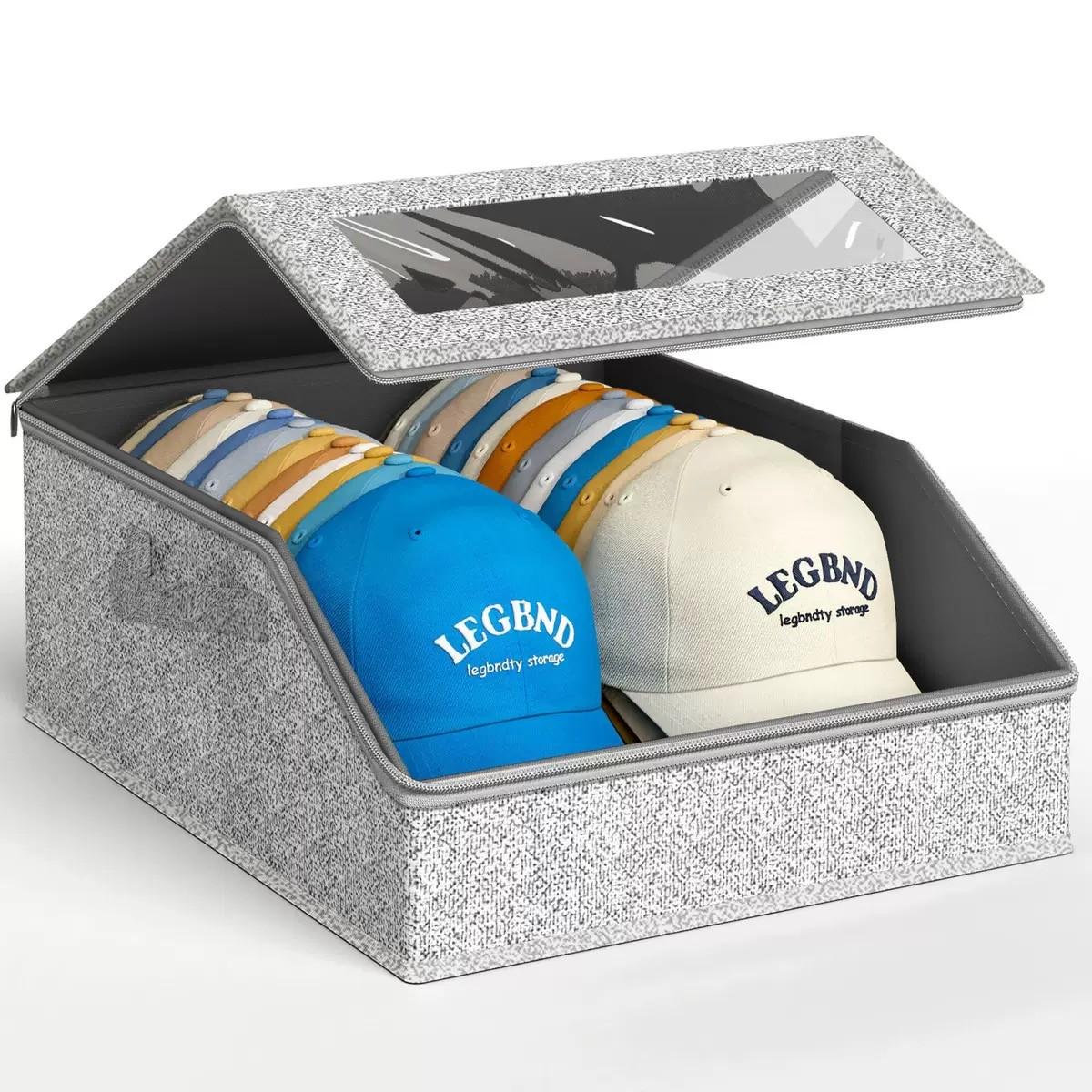 Multi - purpose Hat Storage Box - Large - Capacity Stackable Baseball Cap Organizer for Multifunctional Home Storage