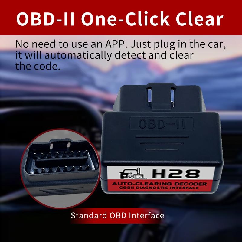 Car OBD Automatic Code Eraser, Reads Engine Faults—Automatically Clears Codes. No App Required. No Battery Needed