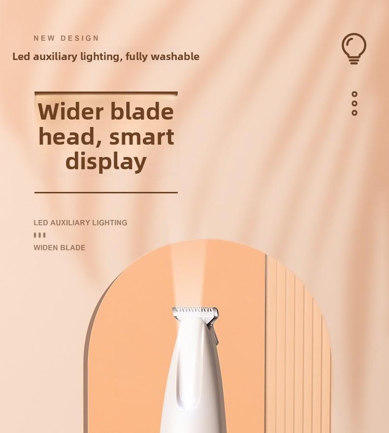 Rechargeable Pet Hair Trimmer Kit, Pet Paw Trimmer, Cordless Quiet Dog Trimmer for Grooming with LED Light, Small Dog Grooming Clippers for Dogs & Cats, Pet Grooming Tool,Waterproof, low noise pet shaver