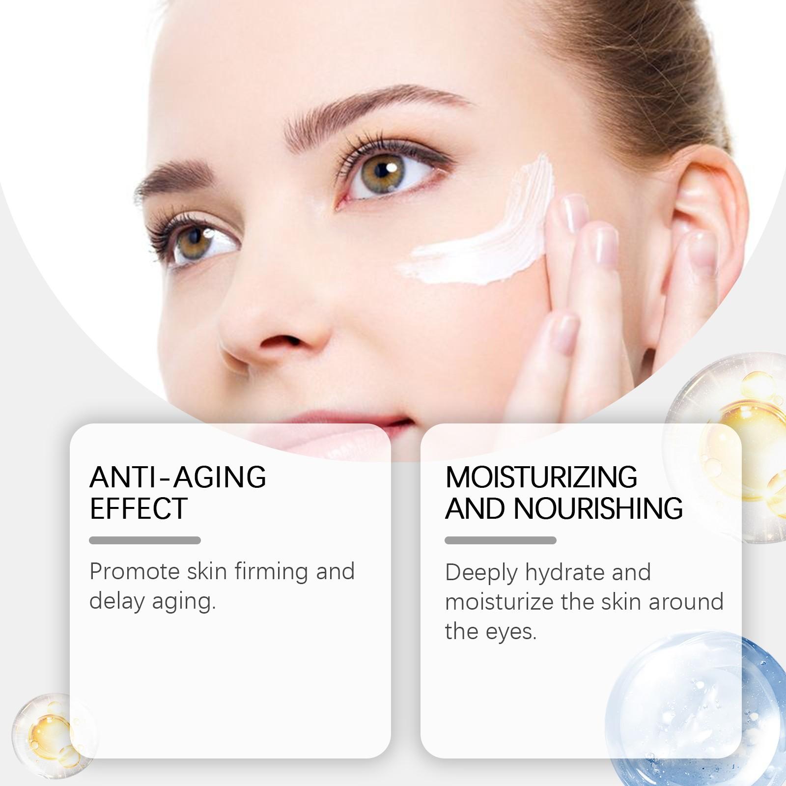 Nourishing Moisturizing Eye Cream, Smooths Fine Lines & Wrinkles, Daily Use for Radiant Eyes, Hydrating Formula for Soft Skin