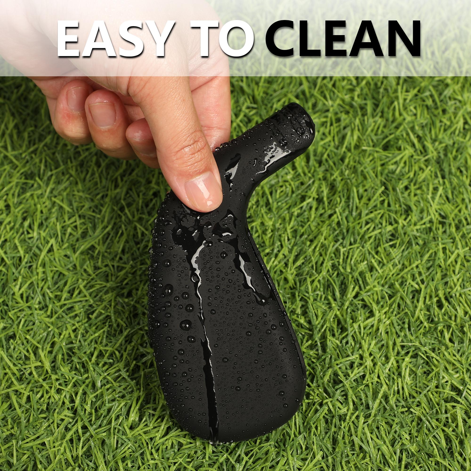 1 PC golf club head cover,Made from flexible silicone material, featuring a numbered opening for easy application and removal.Suitable for various iron models.Available in 10 colors.