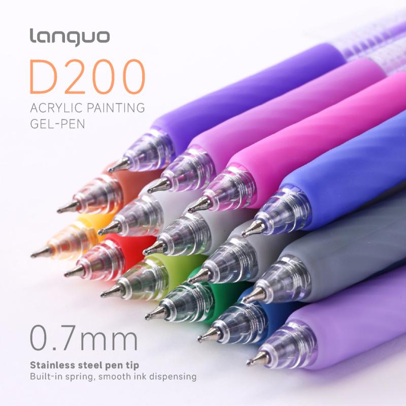 36/54/72/90 Colors Acrylic Painting Gel Pen,Retractable 0.7mm Tip,Rich Color Large Capacity Ink Pens,,For Diary,Card,DIY,Coloring, Doodling, Stackable colors, Clip Acrylic Gel Pen,Crafts Art Supplies