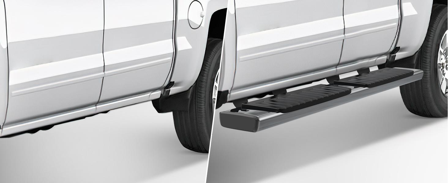 Nilight Running Boards for 2019-2024 Dodge Ram 1500 Quad Extended Cab New Body Style (Exclude 2019-2024 Classic) 6 Inch Slip-Proof Stainless Steel Bolt-on Side Step Nerf Bars, Truck Automotive Car Accessories Parts Vehicle dealsforyoudays Crash Guard