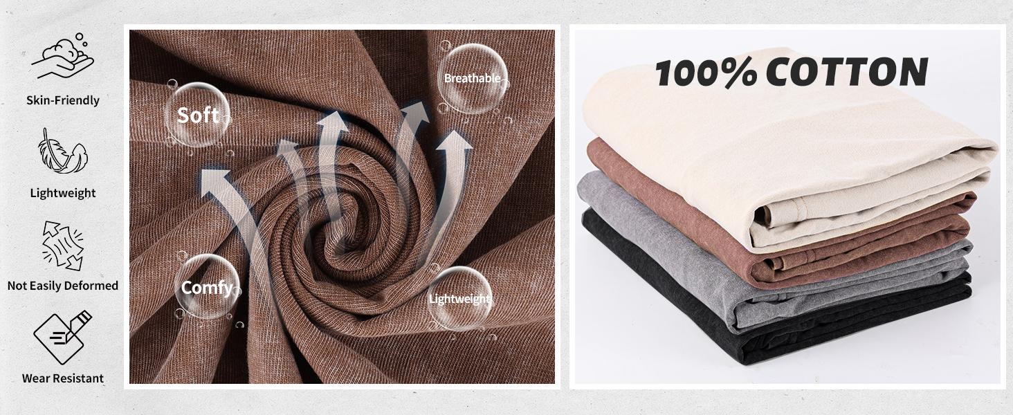 Yimoon Oversized Tshirts for Women Acid Wash Unisex Loose Fit Vintage Cotton Heavyweight T Shirts Baggy Tees Yimoon Oversized Tshirts for Women Acid Wash Unisex Loose Fit Vintage Cotton Heavyweight T Shirts Baggy Tees