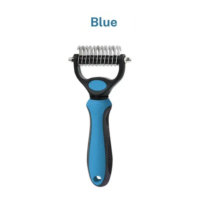 Original Pet Detangling Comb, Dual-Sided Fur Remover Tool, Wide Dog Grooming Brush, Reduces Shedding 95%, Ideal for Long Hair Dogs and Cats