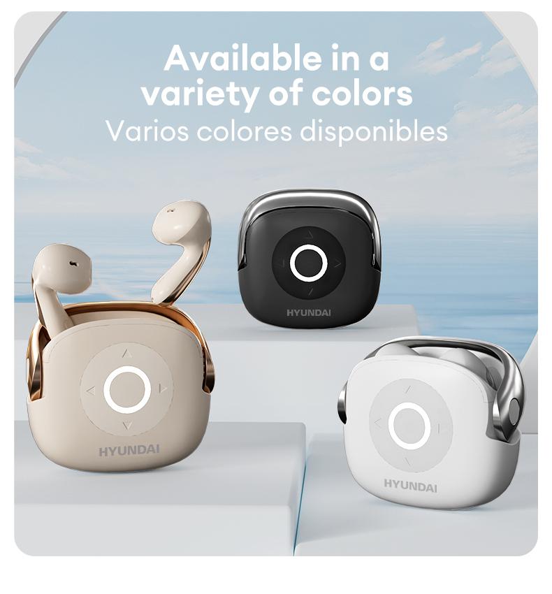 HYUNDAI SU6 Bluetooth Remote Control Earbuds for Short Video Watching and Camera Remote Control HIFI Stereo Headphones Compatible with Various Systems