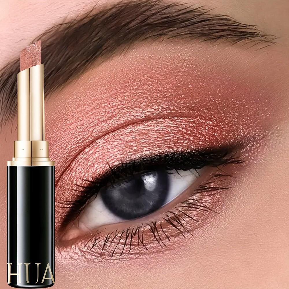 Huasurv Multi-Function Jelly Highlight Eyeshadow Stick, Metallic Shine, Long-Lasting Waterproof for Makeup Beginners