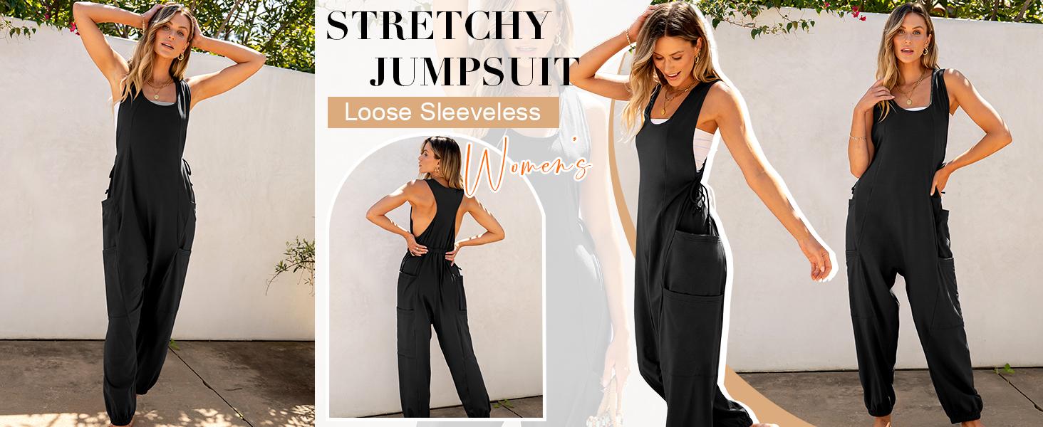 ANRABESS Women Overalls Jumpsuits Loose Casual Dressy Sleeveless Baggy Harem Pants Romper Jumpers 2026 Trendy Summer Adjustable Waist Jumpsuit