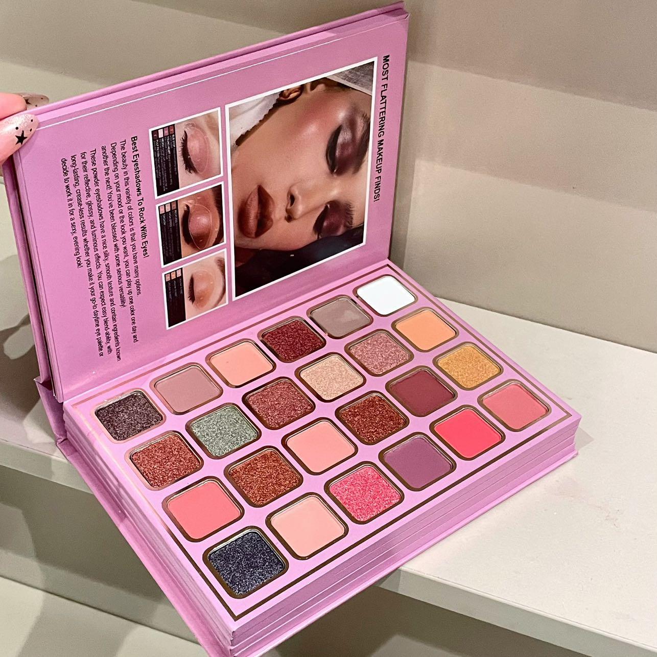 78-color Multifunctional Makeup Palette Integrated Portable Folding Makeup BookSet Matte Pearlescent Contour Eye Shadow Face Highlight Blush Lipstick Lip GlossMakeup Tools 48-color Eye Shadow 6-color Highlight 6-color Blush 12-color Lipstick Cosmetic！