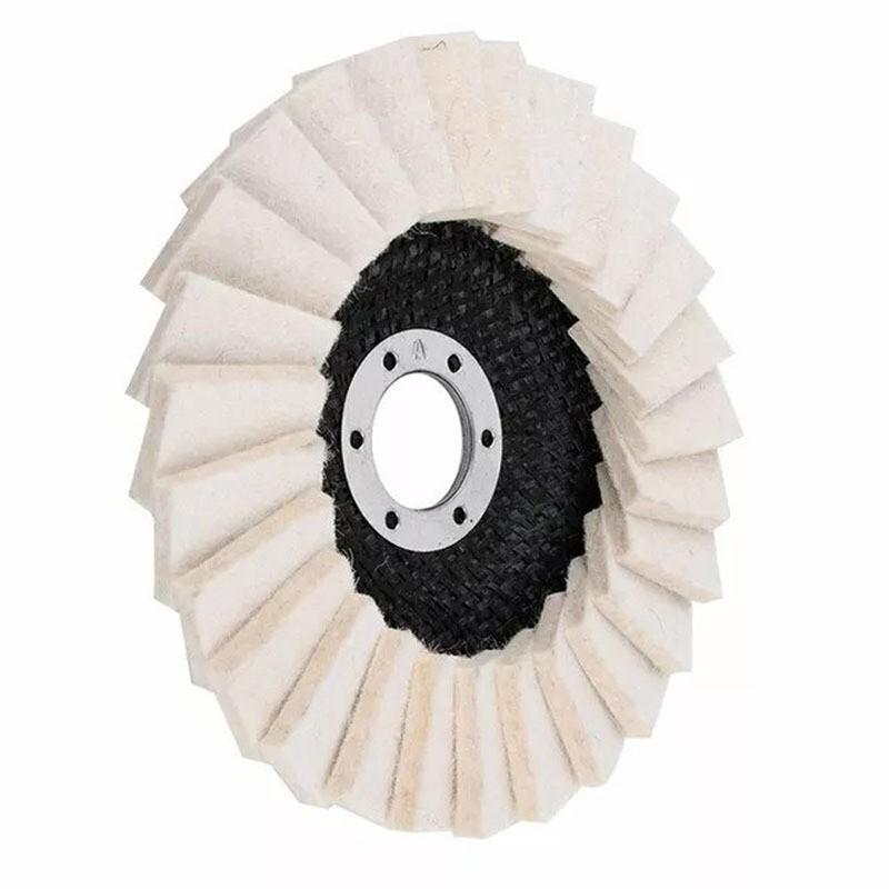 125mm Wool Felting Wheel for Angle Grinder, Easy Scratch Removal, Beginner-Friendly, DIY Home Improvement Tool, Essential Workshop Equipment