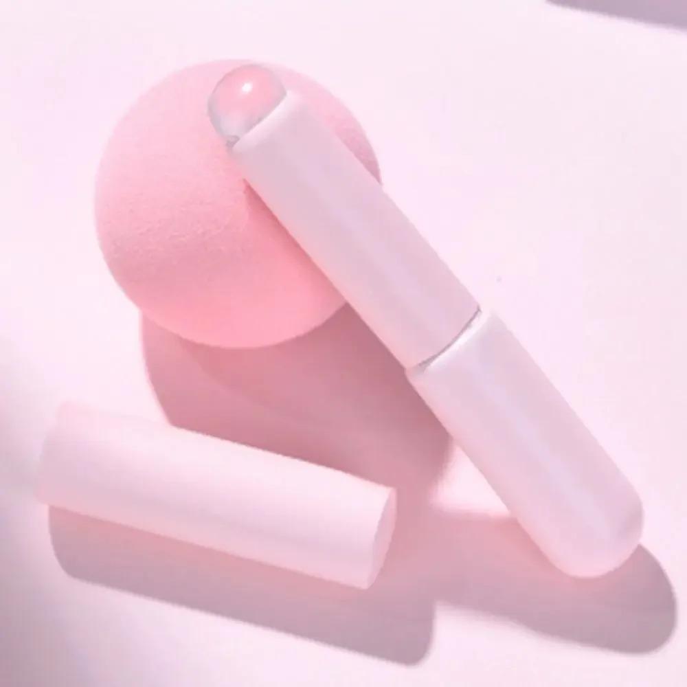 Silicone Lip Brush with Cap, Portable Lipstick Applicator | ABS Handle for Even Blending & No-Smudge | Hygienic Lip Liner Tool for Matte Liquid Lipstick Beauty Travel Brush