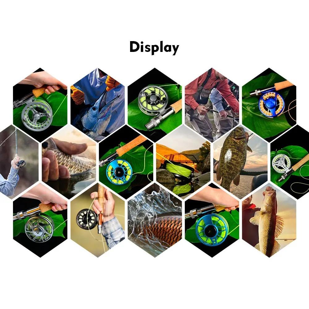 Precision Cnc Machined Fly Fishing Reel: Lightweight Aluminum Casting, Magnetic & Centrifugal Dual Brake System. Saltwater & Freshwater Ready for Ice Fishing and Streams. Two Sizes Available.