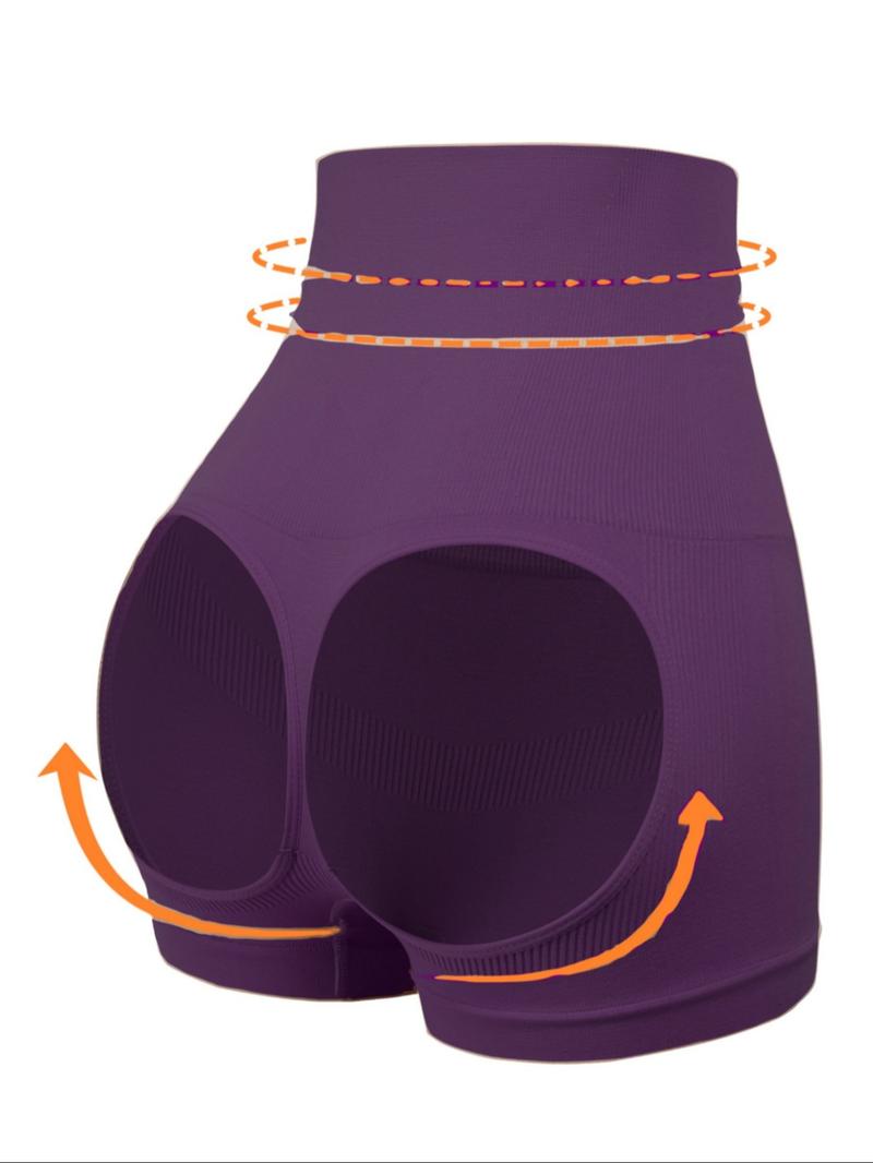 Women's Cut Out High Waist Shapewear Shorts, High Waisted Shaper, Breathable Comfortable Shaper, Tummy Control Butt Lifter, Ladies Shapewear Bottoms, Womenswear