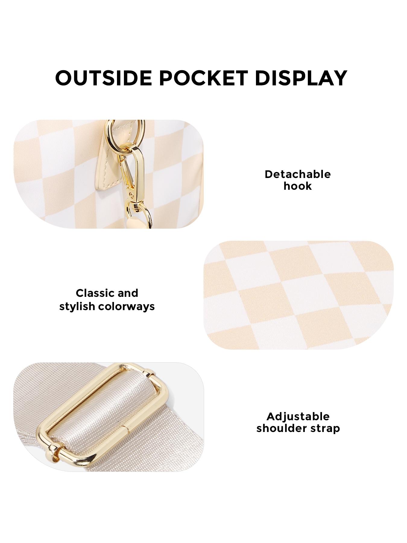 Checkerboard Pattern Tote Bag, Fashionable Canvas Classic Shoulder Bag for Women, Casual Trendy Versatile High-quality Daily Commuting Bag, Girl Fashionable Shopping Bag