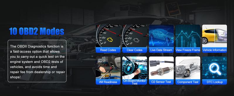 XTOOL AD20 OBD2  Car Scanner Code Reader Check Engine Light Diagnostic Scan Tool for iPhone/Android, OBDII Scanner for Car, Mode 6, Live Data, Freeze Frame, Performance/Voltage Test battery tester Springtok