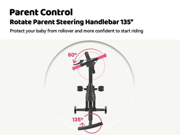 【ChristmasGifts】JMMD Multi-Functional 6-in-1 Toddler Bike for 18-60M Baby Balance Bike with Training Wheels, Pedals & Push Handle | Ride-On Toy with Brakes & Kickstand | First Birthday Gift for Baby Boys & Girls 【ChristmasGifts】JMMD Multi-Functional 6-in-1 Toddler Bike for 18-60M Baby Balance Bike with Training Wheels, Pedals & Push Handle | Ride-On Toy with Brakes & Kickstand | First Birthday Gift for Baby Boys & Girls
