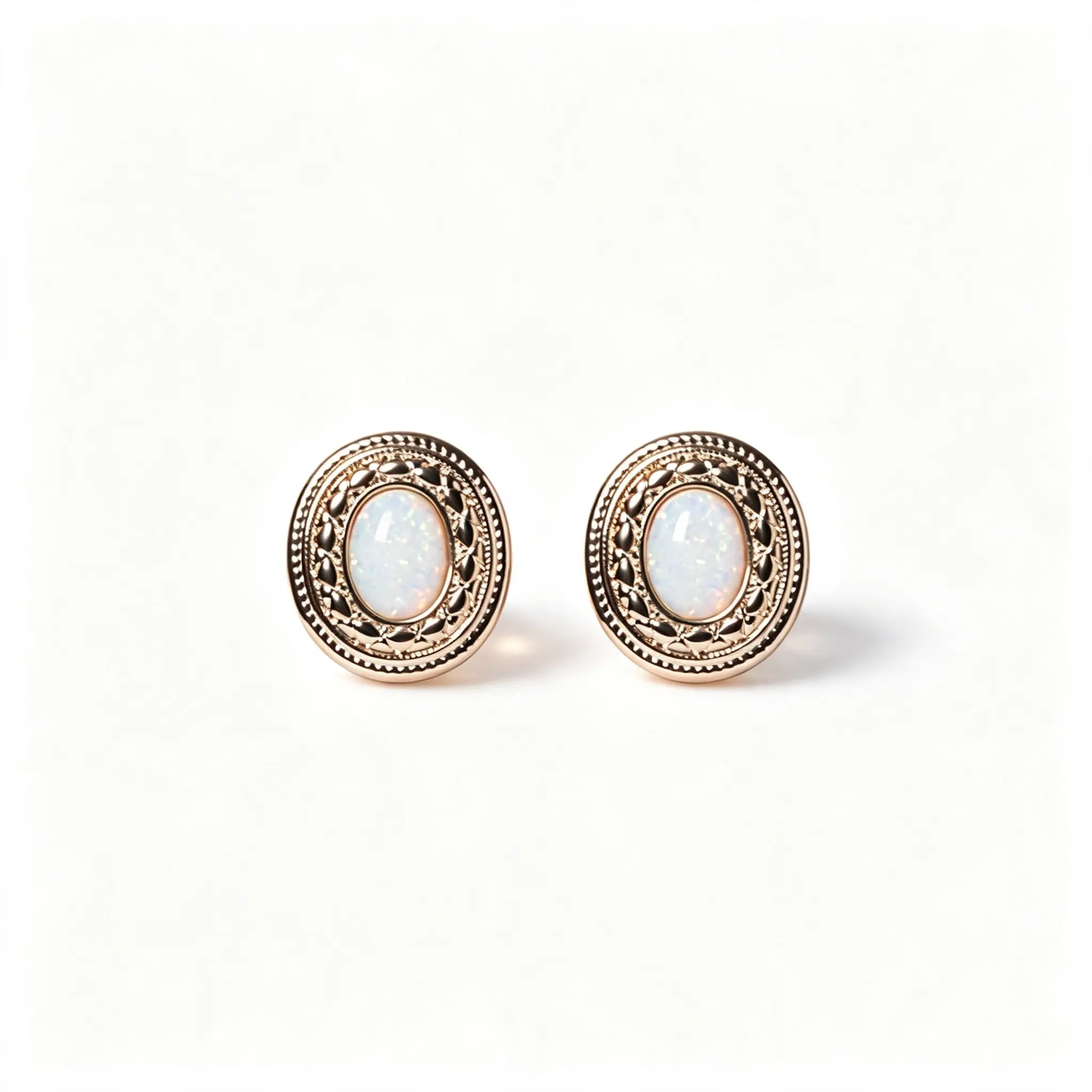 Opal Stud Earrings for Women: European-style, light luxury design, vintage, versatile and minimalist – a real gem