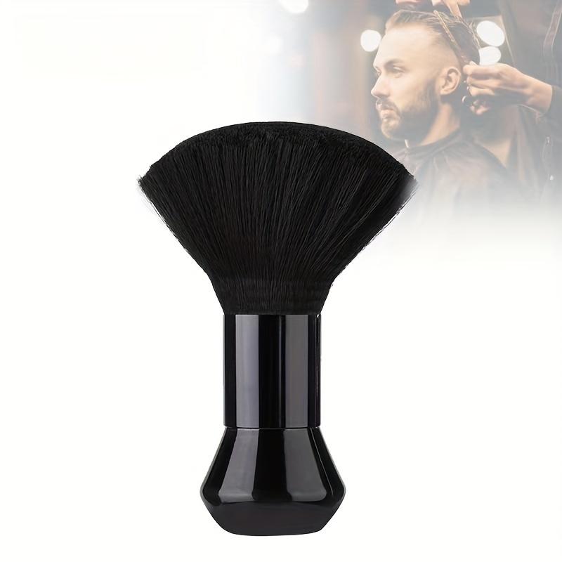 Professional Barber Neck Duster Brush, Hair Cutting Sweep Brush, Salon Styling Hairbrush Tools, 1pc Black Hair Cleaning Brush for Hairdressers, Antistatic Barber Shop Neck Dusting Brush