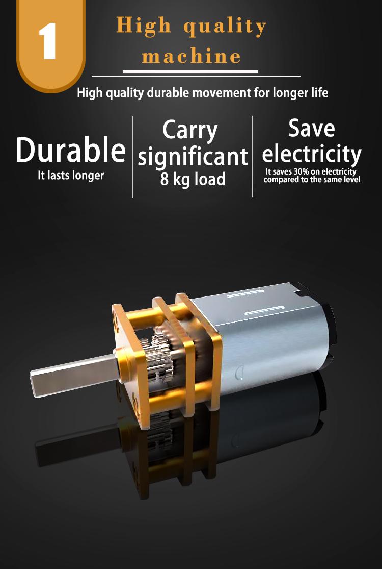 360 Degree Electric Rotating Turntable Low Noise Adjustable Smooth Rotation Non-Slip Display Stand for Photographic Products (White, 7.8 inches/Load 17 LB/with Mirror Glass) Camera Bear Plug