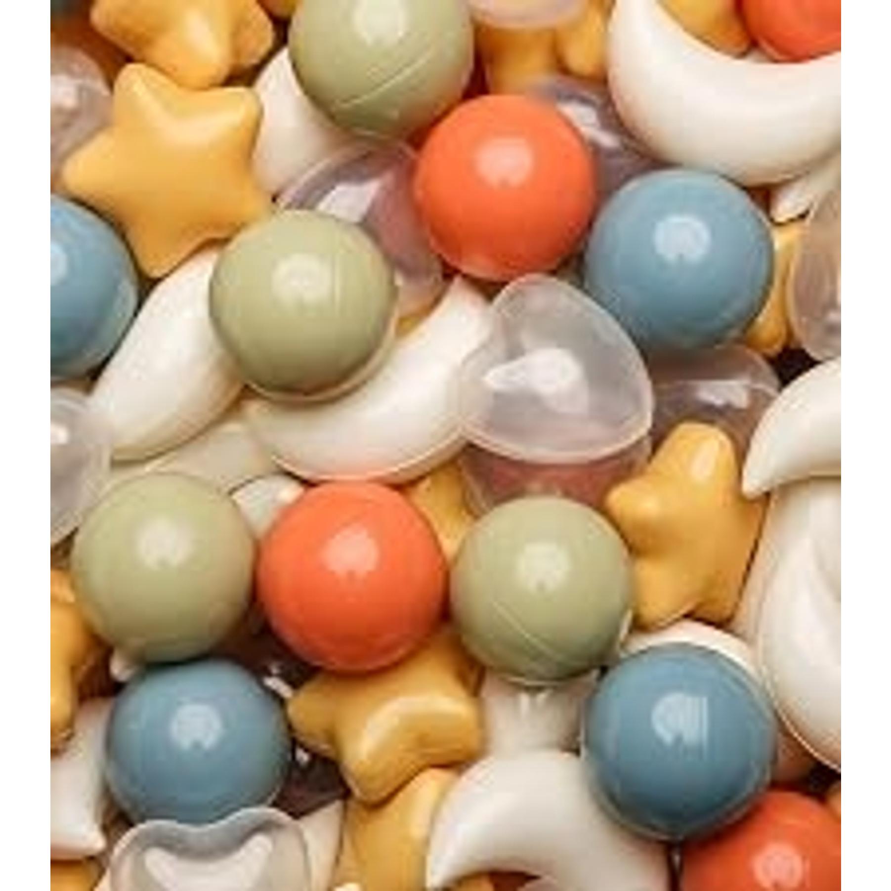 Ball Pit Balls Star and Heart Shapes for Toddlers - Non-Toxic BPA-Free Plastic, 50/100/200/500 Count, Colorful Safe for Kids Indoor Outdoor PlayGift