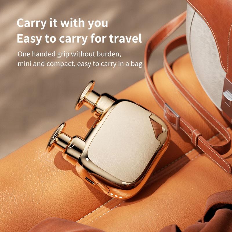 Mini Dual-Head Fascia Gun, Powerful Deep Muscle Massager, Equipped With 3 Massage Heads And 3 Adjustable Speed Settings; Supports USB Charging, Suitable For Travel, Exercise, And Daily Use. It Is An Ideal Travel Companion And A Great Gift Choice.