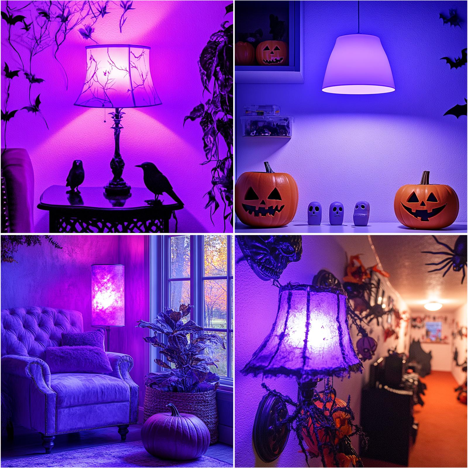 DAYBETTER Smart Light Bulbs, Smart Bulb That Work with Alexa & Google Home, LED Light Bulbs Color Changing, 64 Preset Scenes, Music Sync, A19 E26  RGBCW WiFi  Light Bulbs 9W, 800LM, 2Pack, for Halloween，Christmas