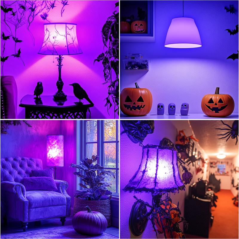 DAYBETTER Smart Light Bulbs, Smart Bulb That Work with Alexa & Google Home, LED Light Bulbs Color Changing, 64 Preset Scenes, Music Sync, A19 E26  RGBCW WiFi  Light Bulbs 9W, 800LM, 2Pack, for Halloween，Christmas