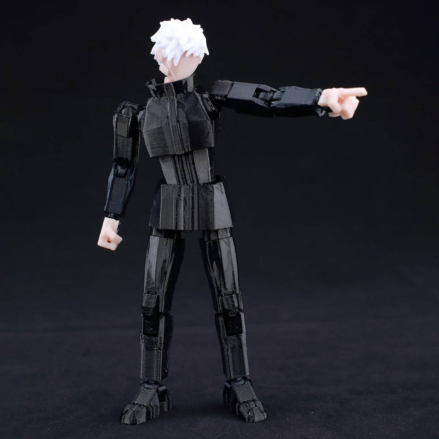 9L 3D Jujutsu Kaisen  Figure Titan 13 Anime Gojo Black Outfit Model Lucky 13 Model Dummy 13 Anime Multi-Jointed Poseable Toys
