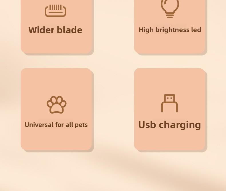 Rechargeable Pet Hair Trimmer Kit, Pet Paw Trimmer, Cordless Quiet Dog Trimmer for Grooming with LED Light, Small Dog Grooming Clippers for Dogs & Cats, Pet Grooming Tool,Waterproof, low noise pet shaver