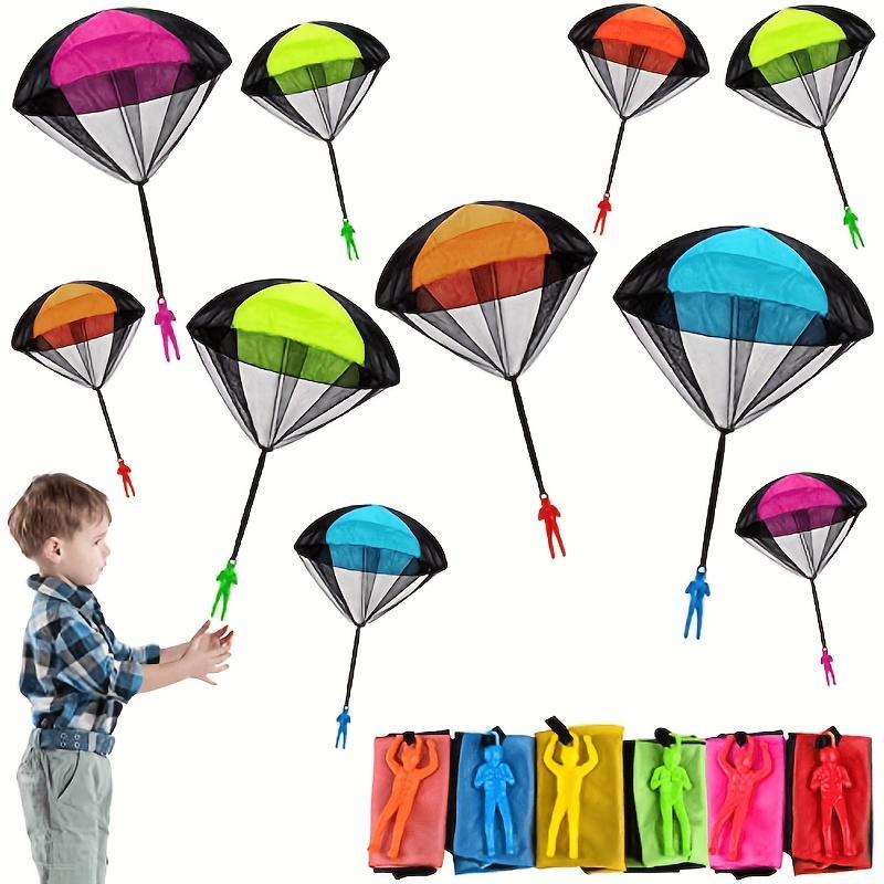 Hand Throwing Parachute Toy Set with Soldiers, No Battery Required Outdoor Flying Toy, Perfect Party Gift, Durable Design