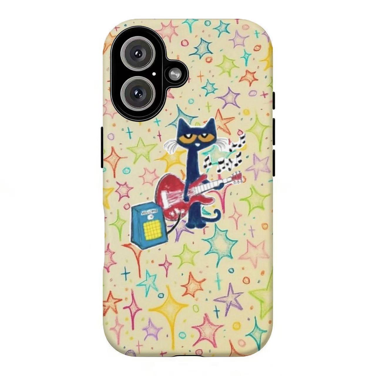 FL-Peteee the Cat Groovy Guitar Phone Case,Peteee the Cat Starry Collage Phone Case For iPhone 11 12 13 14 15 16 17 Air Pro Max for Samsung S26 S25 S24 S23 S22 S21 Case,Gift for her/him/fans FL-Peteee the Cat Groovy Guitar Phone Case,Peteee the Cat Starry Collage Phone Case For iPhone 11 12 13 14 15 16 17 Air Pro Max for Samsung S26 S25 S24 S23 S22 S21 Case,Gift for her/him/fans