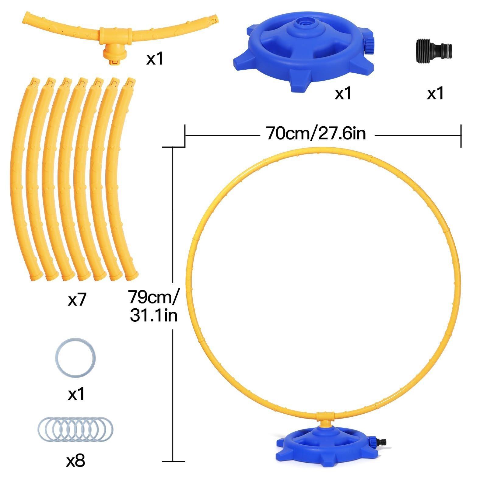 Water Sprinkler for Kids, 360 Degree Rotating Outdoor Water Toy, Garden Beach Sprinkler, Kids Bath Play Toy, Birthday Gifts, Fun and Interactive